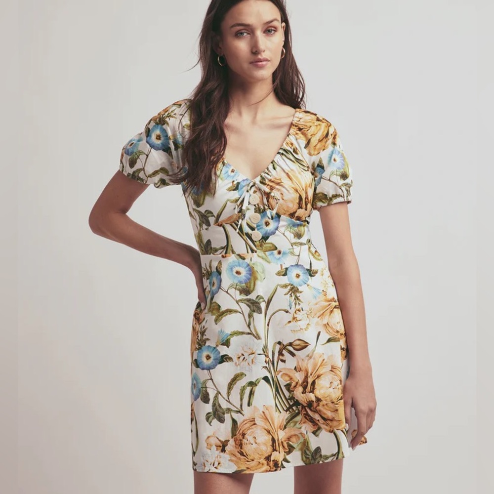 Favorite Daughter The Beloved Botanical Print Mini Dress NWT